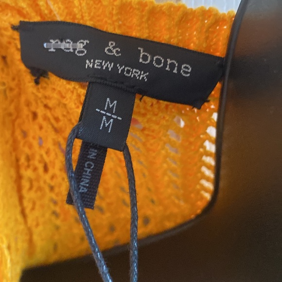 Rag & Bone NWT Long Sleeve Vneck Detachable Slip Open Knit Coverup/Dress medium - Picture 13 of 16